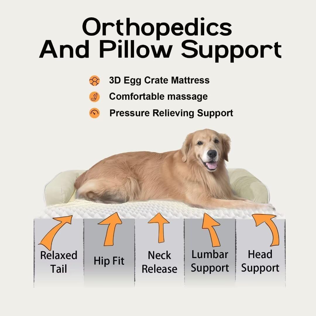 Small Dog Bed and Cat Sofa Waterproof Orthopedic Dog Beds for Small Dogs Cat Bed Comfy Pet Couch Sofa Beds with Washable Removable Cover & Non-Slip Bottom