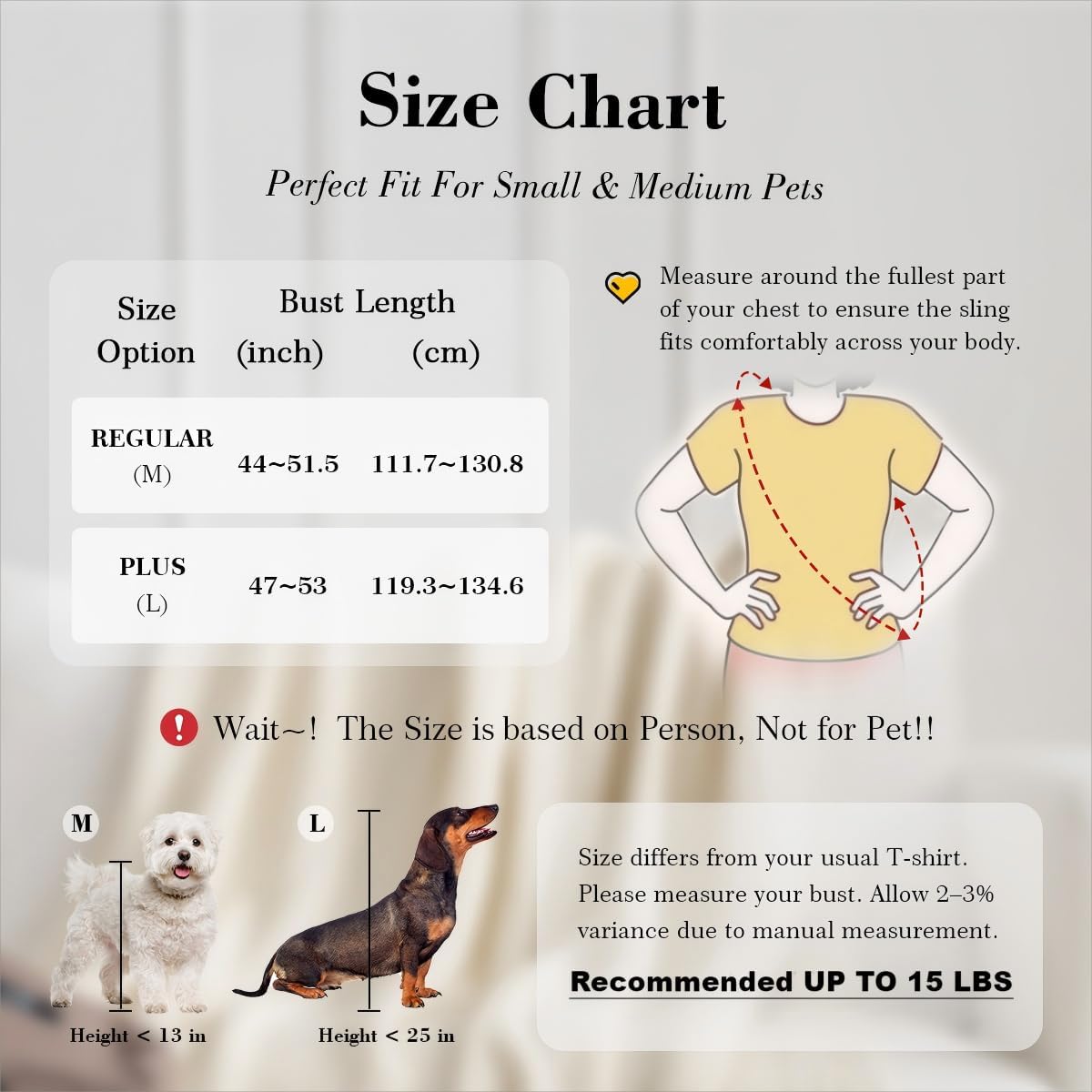 Dog & Cat Carrier Sling, Adjustable Soft Padded Shoulder Puppy Carrier, Hands-Free Dog Carrier Bag with Double Safety Buckles Premium Material for Outdoor Travel (Light Gray, M)