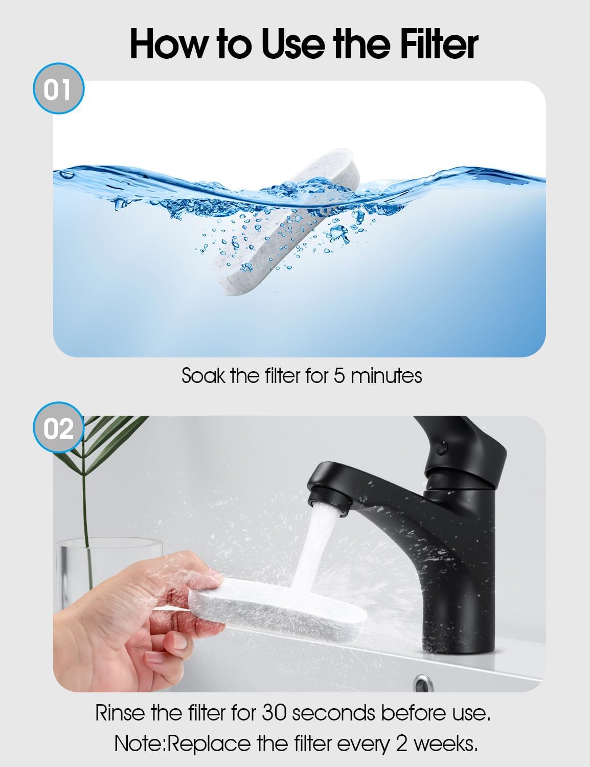 Dog Water Fountains by WOPET, 4 Pcs Pet Water Fountain Filters for W600 Dog Fountain, Large Dog Fountain Filter Replacement Cats,Pets