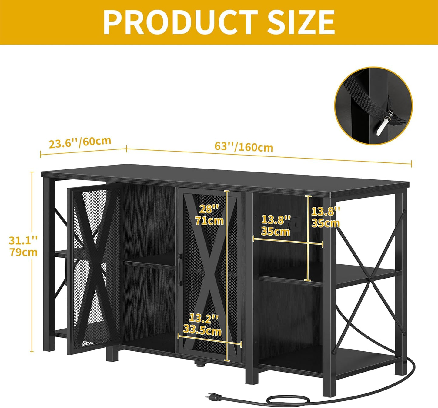DWVO Reptile Tank Stand Aquarium Stand with Power Outlet & LED Light, 75/90/120 Gallon Terrarium Stand Cabinet - Heavy Duty Fish Tank Stand for Turtle Tank, Reptile Terrarium, 2000LBS Capacity, Black