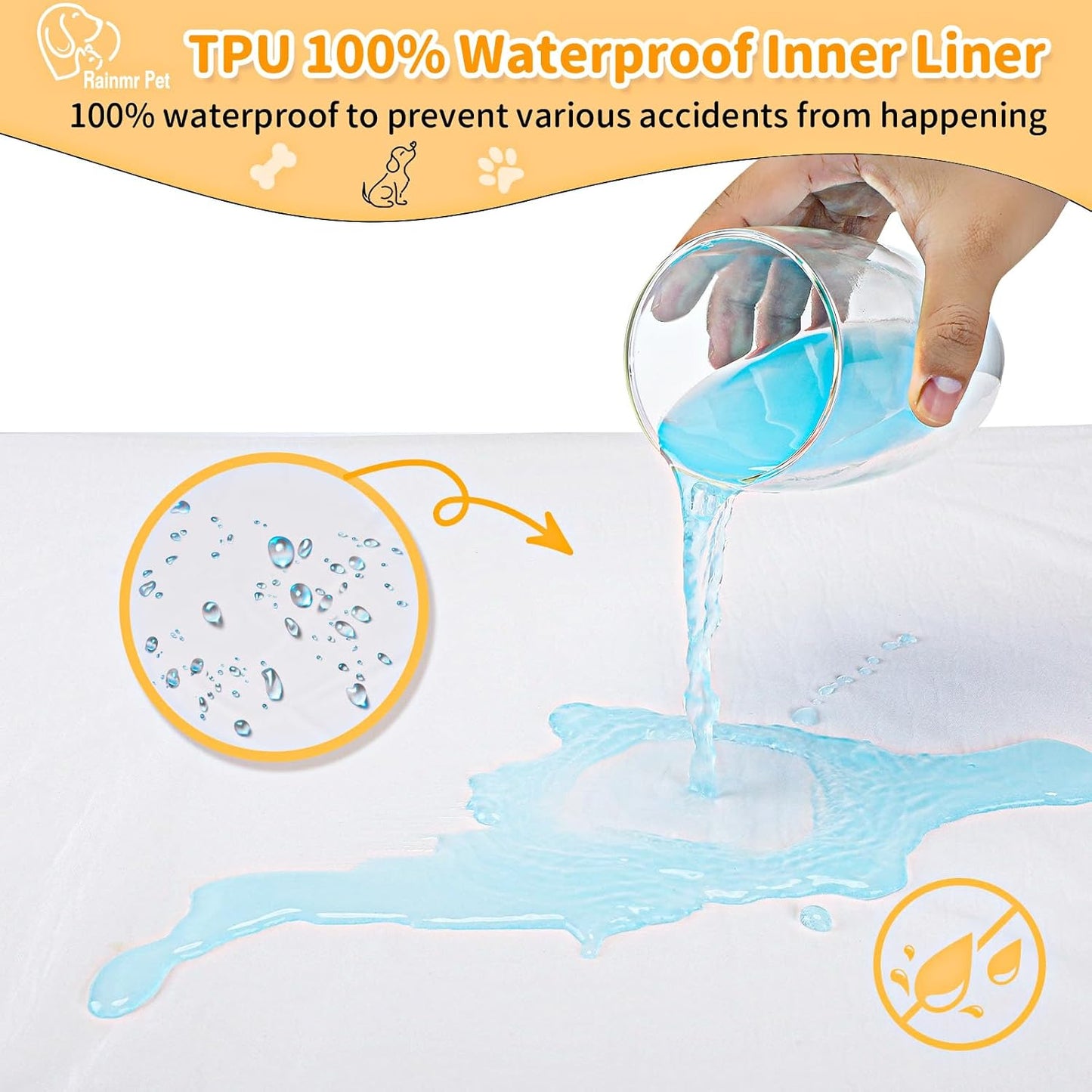 Large Orthopedic Dog Bed, 7" Memory Foam with Waterproof Liner, Chew Resistant Microsuede Cover, Removable and Washable, for Indoor, Outdoor, and Car Use, Nonskid Base, 52"x36" XL Khaki