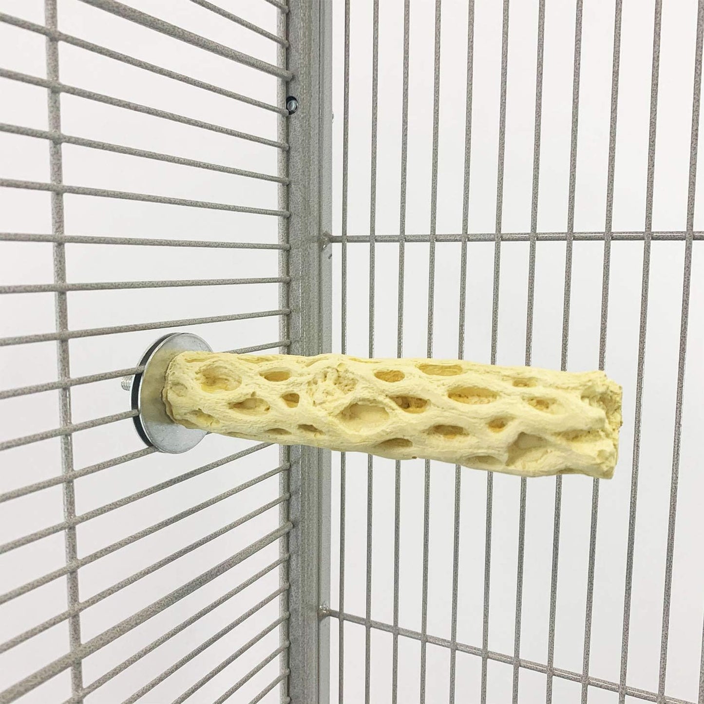 Mineral Perch - Healthy Natural Cage Accessory Toy for Chewing Animals - Squirrels, Chinchillas, Degus, Prairie Dogs, Rats, Hamsters, Mice, Parrots & Other Small Pets