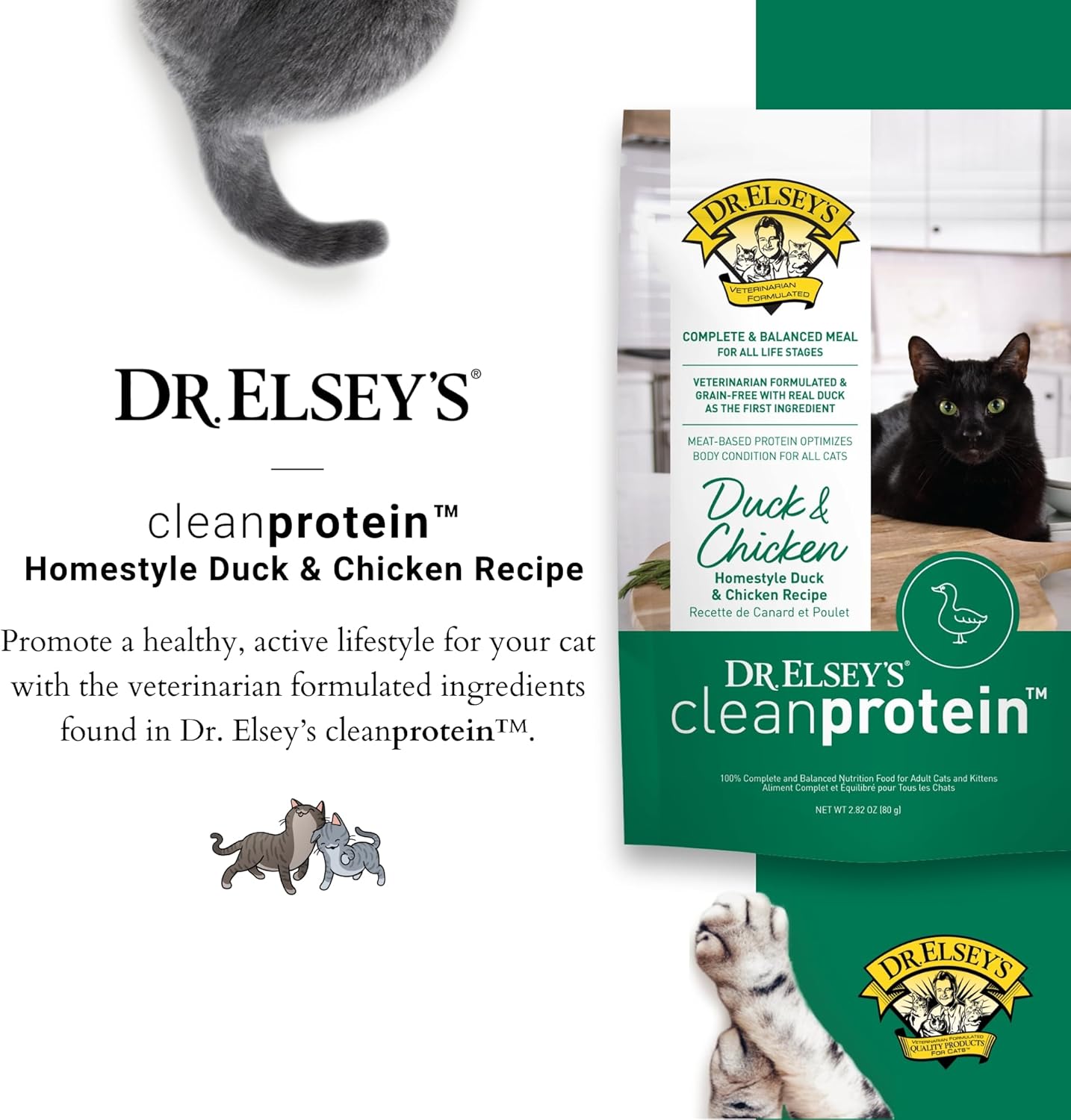 Dr. Elsey's® cleanprotein® Duck & Chicken Homestyle Recipe All-Meat Pouch (Pack of 12)