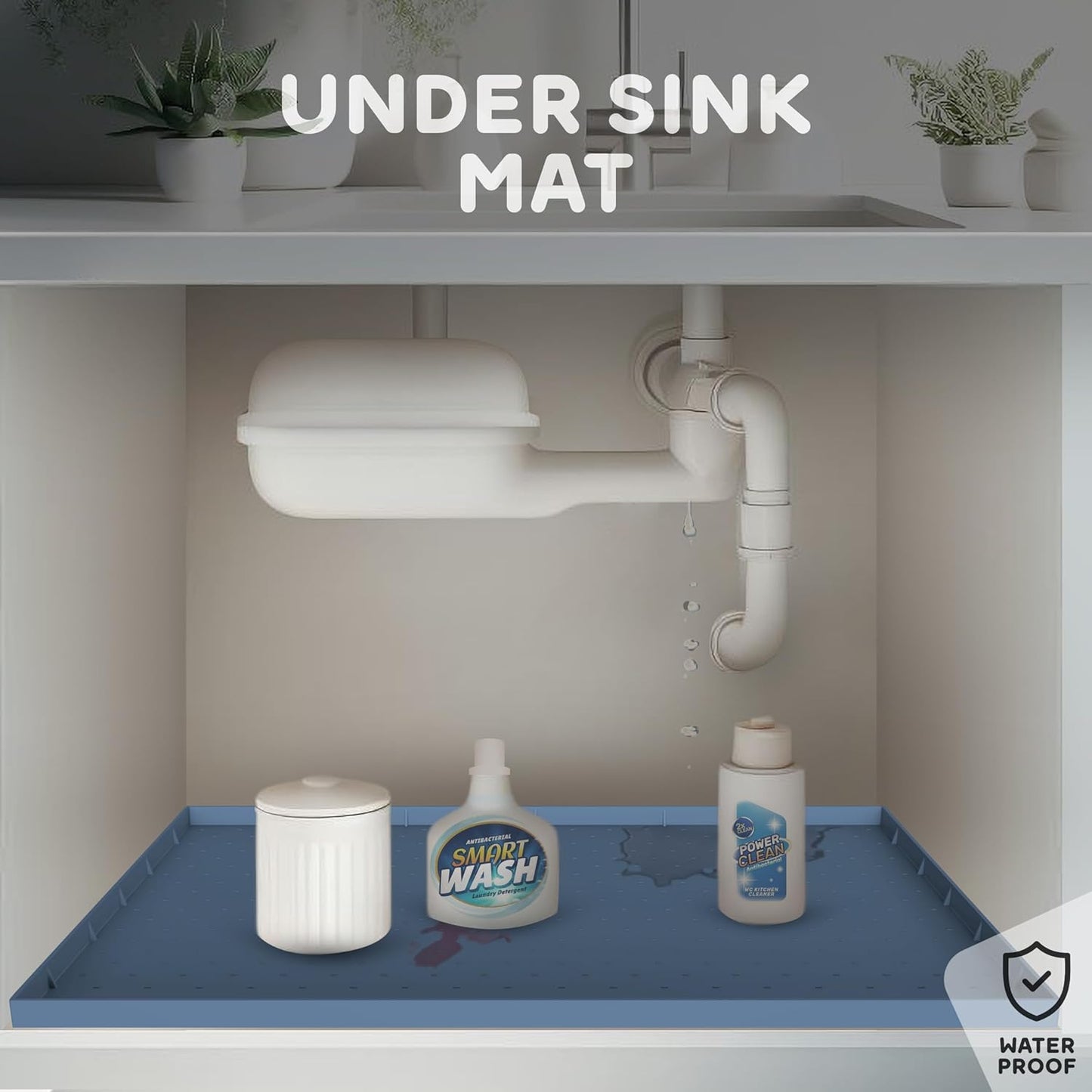 32x24x1” XL Dog Food Mat - All Purpose Under Sink Liner, Washer and Dryer Covers for The Top, Silicone Griddle Mat for Blackstone - Raised Edges Dog Mat for Food and Water Prevent Spill, Waterproof