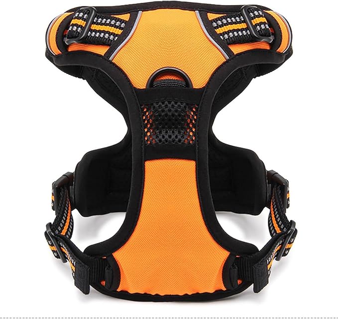 TRUE LOVE Truelove Adjustable No-Pull Dog Harness Reflective Pup Vest Harnesses Comfortable Control Brilliant Colors TLH5651(Orange,XS)