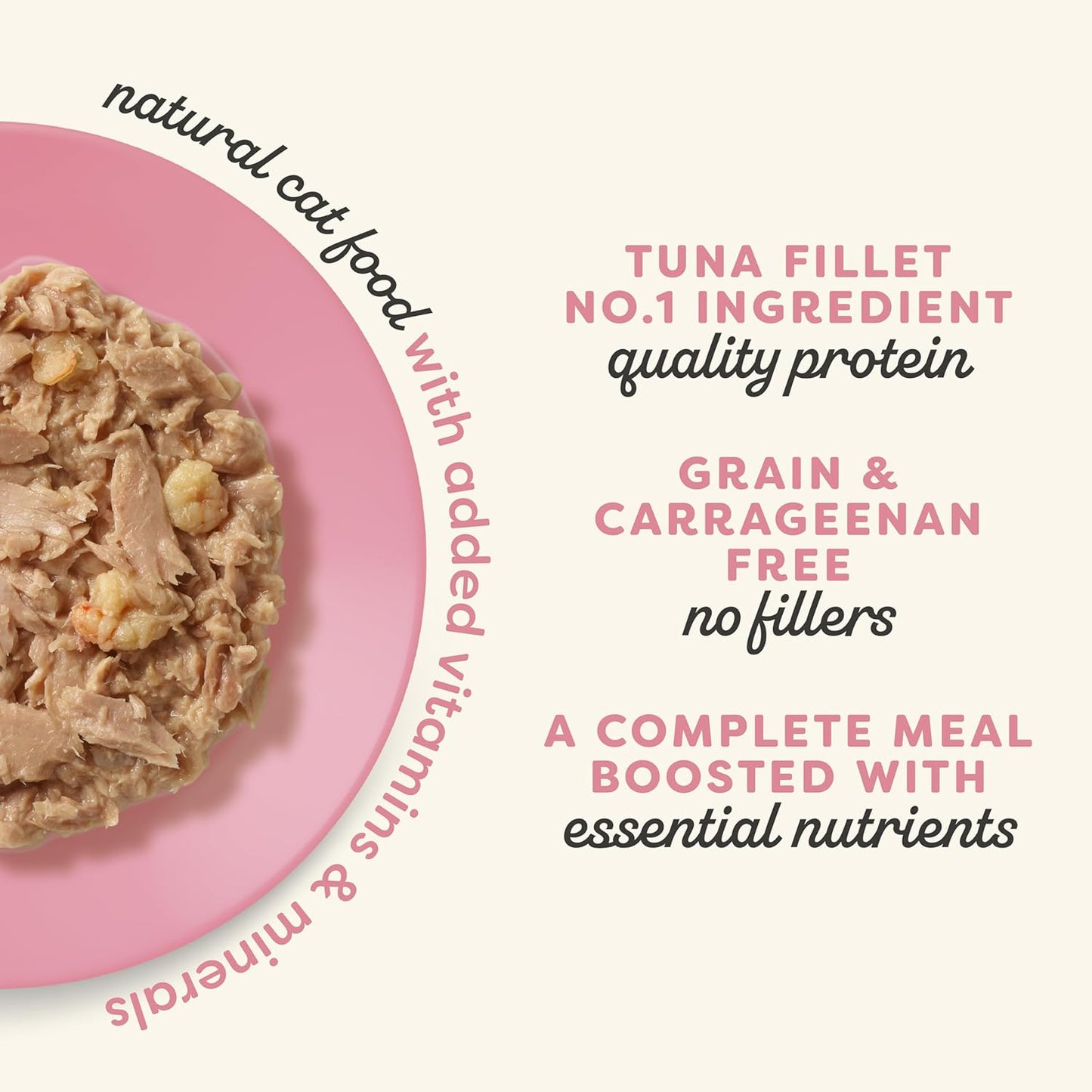 Applaws Vitality Wet Cat Food in Broth, Natural Canned Cat Food, Wet Food for Cats with Added Vitamins and Minerals, Grain and Carrageenan Free, Tuna Fillet & Shrimp in Broth (24 Count, 2.47 oz Cans)