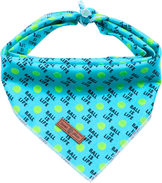 Lionet Paws Dog Bandana,Fabric Ball Dogs Kerchief for Medium Large Dogs,Dog Cotton Triangle Bibs Scarf for Girl Boy