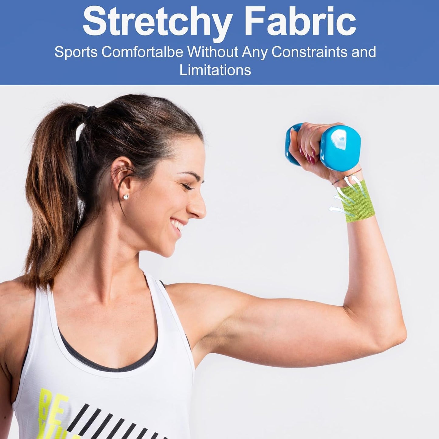 LDIWEE 24 Pack Self Adhesive Bandage Wrap 2 Inch, Vet Wrap for Dogs & Horses, Elastic Cohesive Tape for Athletic Sports, First Aid Medical, Ankle Sprains, Wrist Support