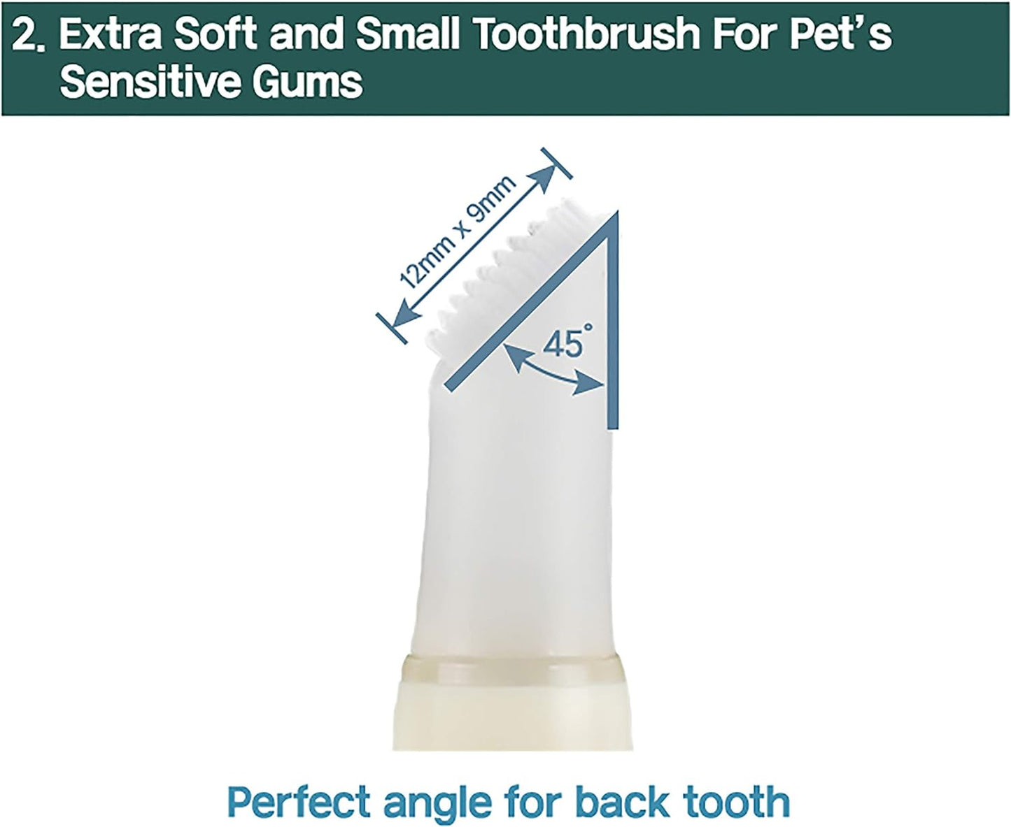 Cat Toothbrush & Toothpaste Kit – Flavor-Free Dental Gel for Cats – Finger Brush & Handle for Daily Oral Care – Plaque & Tartar Cleaning for Kittens and Adult Cats (1 Count, 1 Pack)