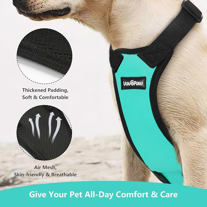 Dog Seat Belt, Safety Vest Dog Car Harness with Adjustable Buckle Dog Seat Belt for Vehicle Nylon Pet Safety Seat Belts Heavy Duty(XXL, Blue)