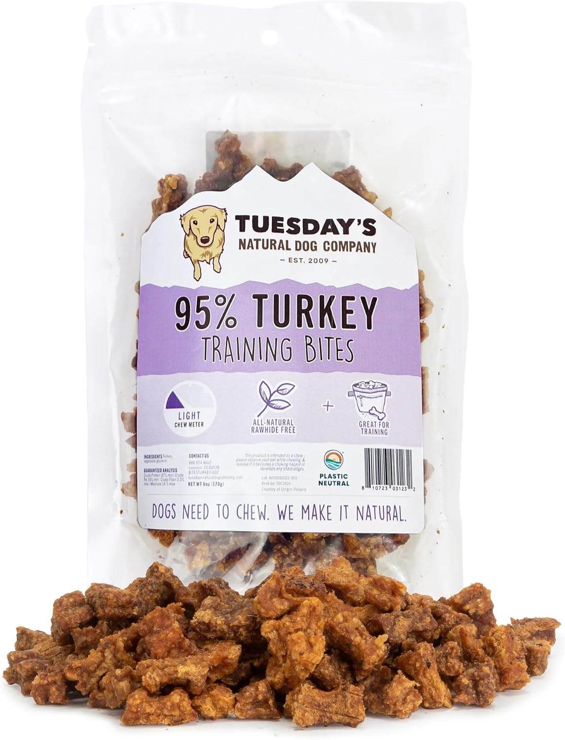Tuesday's Turkey Training Bites (9oz Bag)