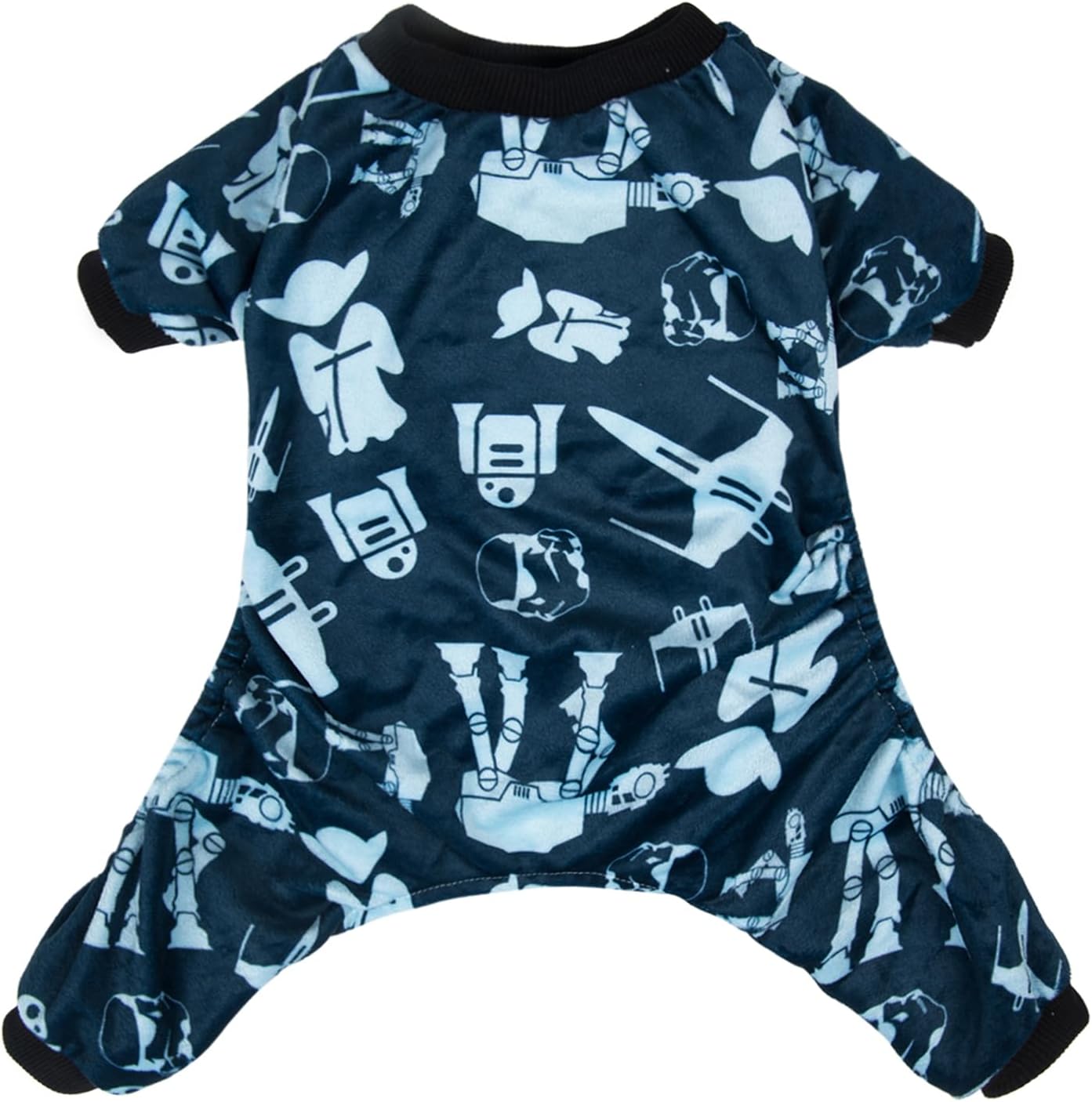 CuteBone Small Dogs Outfit Soft Puppy Onesies Pjs Dog Pajamas Pet Coat Cat Apparel Comfy Doggie Jumpsuit Bodysuit for All Seasons P47M