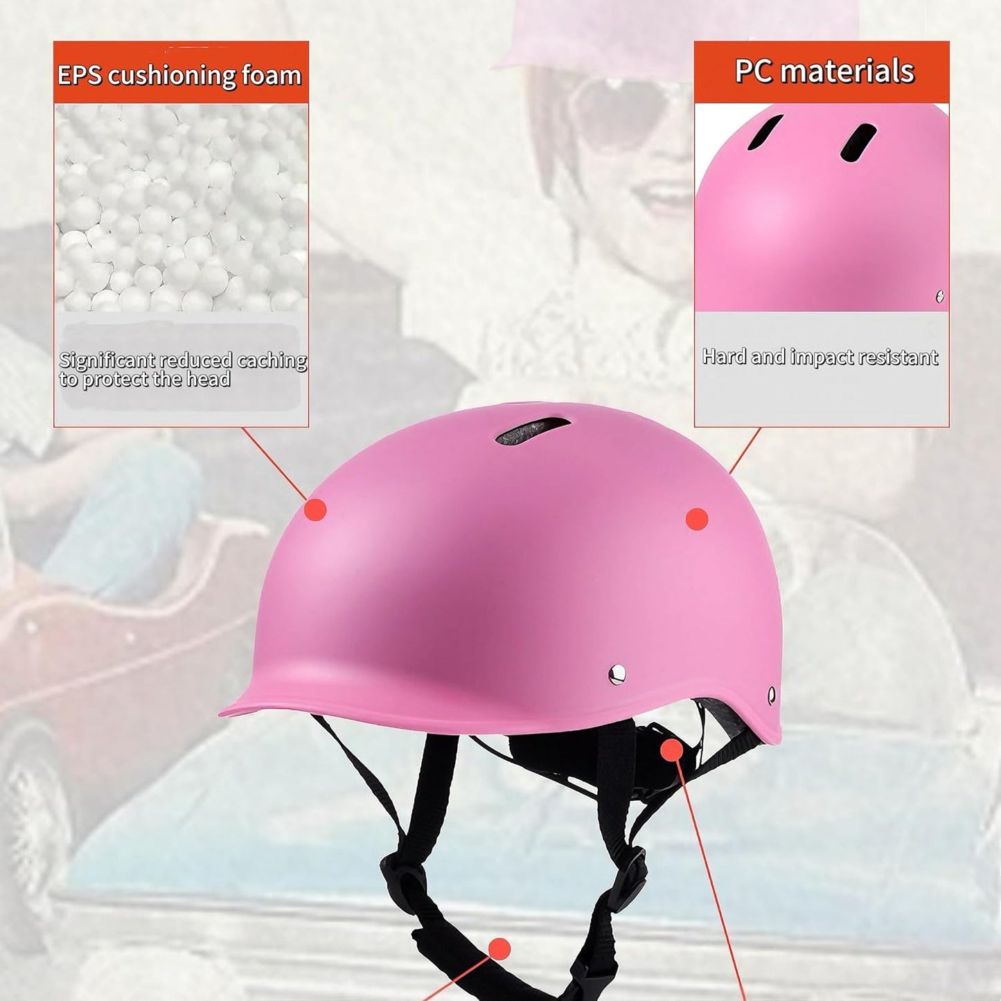 Horse Racing Equestrian Youth Helmet, Comfortable and Breathable Riding Helmet, Removable Pads, w/ 7 Ventilation Holes, Sweat Wicking Chin Pad,Size S,FIT 48-54cm Head Circumference.