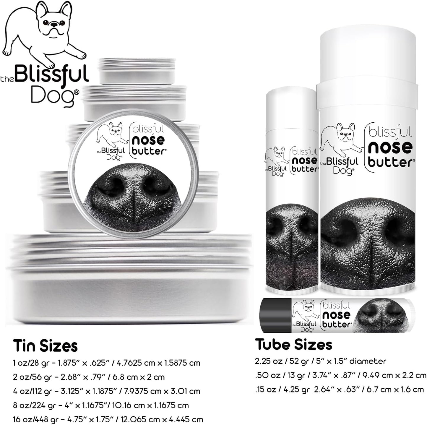 The Blissful Dog Dalmatian Unscented Nose Butter, 0.15-Ounce