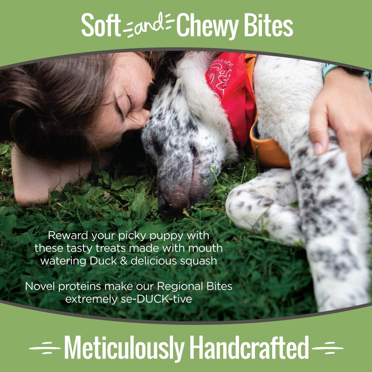 Smart Cookie All Natural Dog Treats - Duck & Squash - Training Treats for Dogs & Puppies with Allergies, Sensitive Stomachs - Soft Dog Treats, Chewy, Grain Free, Made in USA - 5oz, Pack of 3