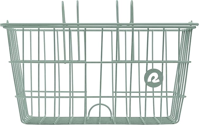 Retrospec Apollo-Lite Lift-Off Bike Basket - Detachable Steel Handlebar Basket with Carrying Handle for Commuting, Shopping & Beach Trips - 14.5in x 9.5in Weather-Resistant Biking Gear