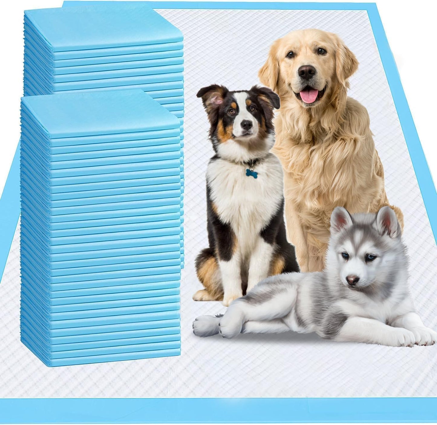 Extra Large Dog Pee Pads, 100 Pads 31"x36" Disposable Training Pads, Puppy Pads with high Absorbency and Leak-Proof Protection for House Training Cats,Rabbits,Dogs Leak-Proof Dog Pee Pads Extra Large