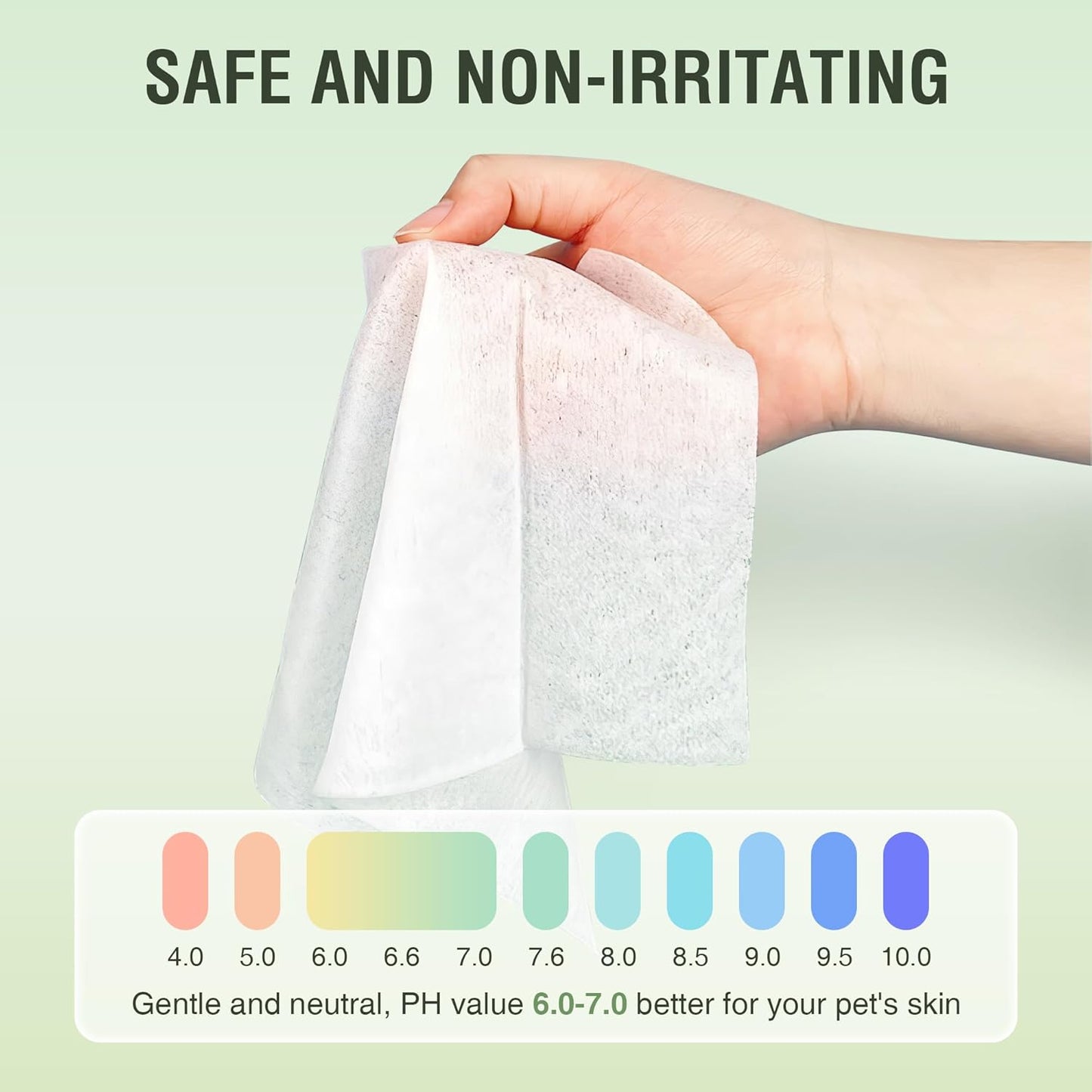 Dog Grooming Wipes-Alcohol-Free Portable Pack, Gentle for Face, Body, Eyes,Ears,Paws and Butt-Cleaning and Grooming for All Pets-10 Pcs