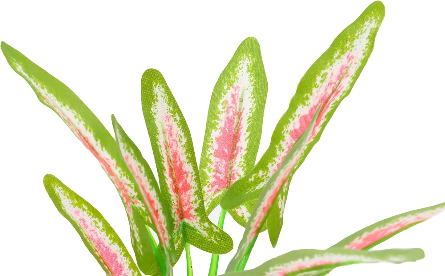 Silk Aquarium Plants for Betta Fish Tank, 2 Pcs 8 Inch Small Silk Aquarium Plant Aquatic Water Grass Decoration (Green-Wine, 8 Inch)