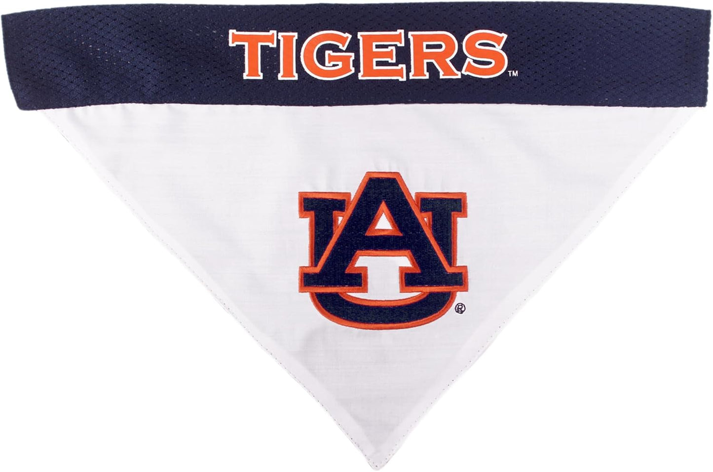 Pets First Collegiate Pet Accessories, Reversible Bandana, Auburn Tigers, Large/X-Large