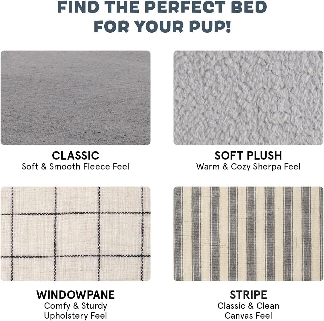 Barkbox Orthopedic Dog Bed | Comfortable Memory Foam Mattress for Joint Relief | Head and Neck Support Waterproof with Non Skid Bottom | Calming Durable Bed with Washable Cover | Small, Navy