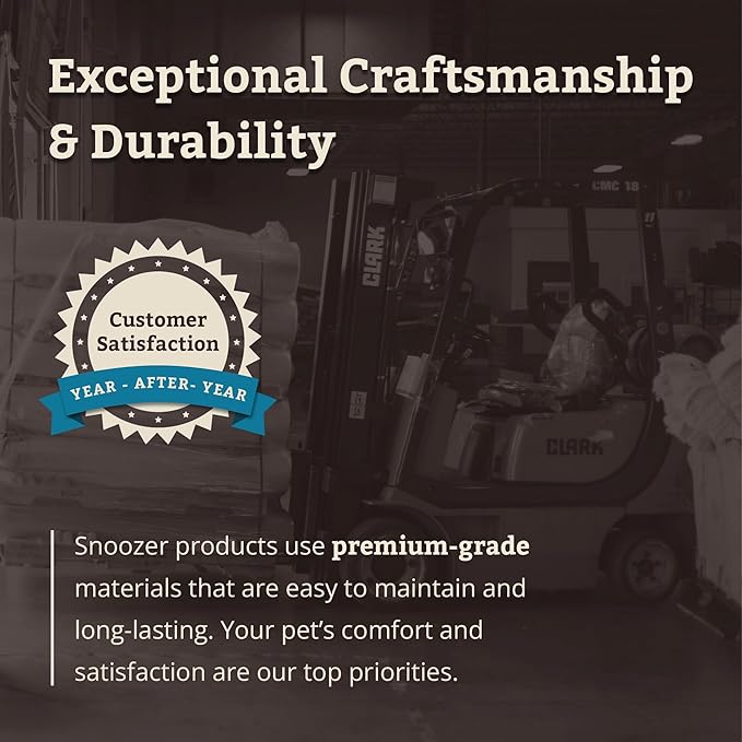 Snoozer Lookout I Car Seat - Dog Car Seats for Small Dogs, Puppy Booster Bed for Small Sized Pets up to 18 Lbs, Elevated, Washable - Size S, Black Diamond