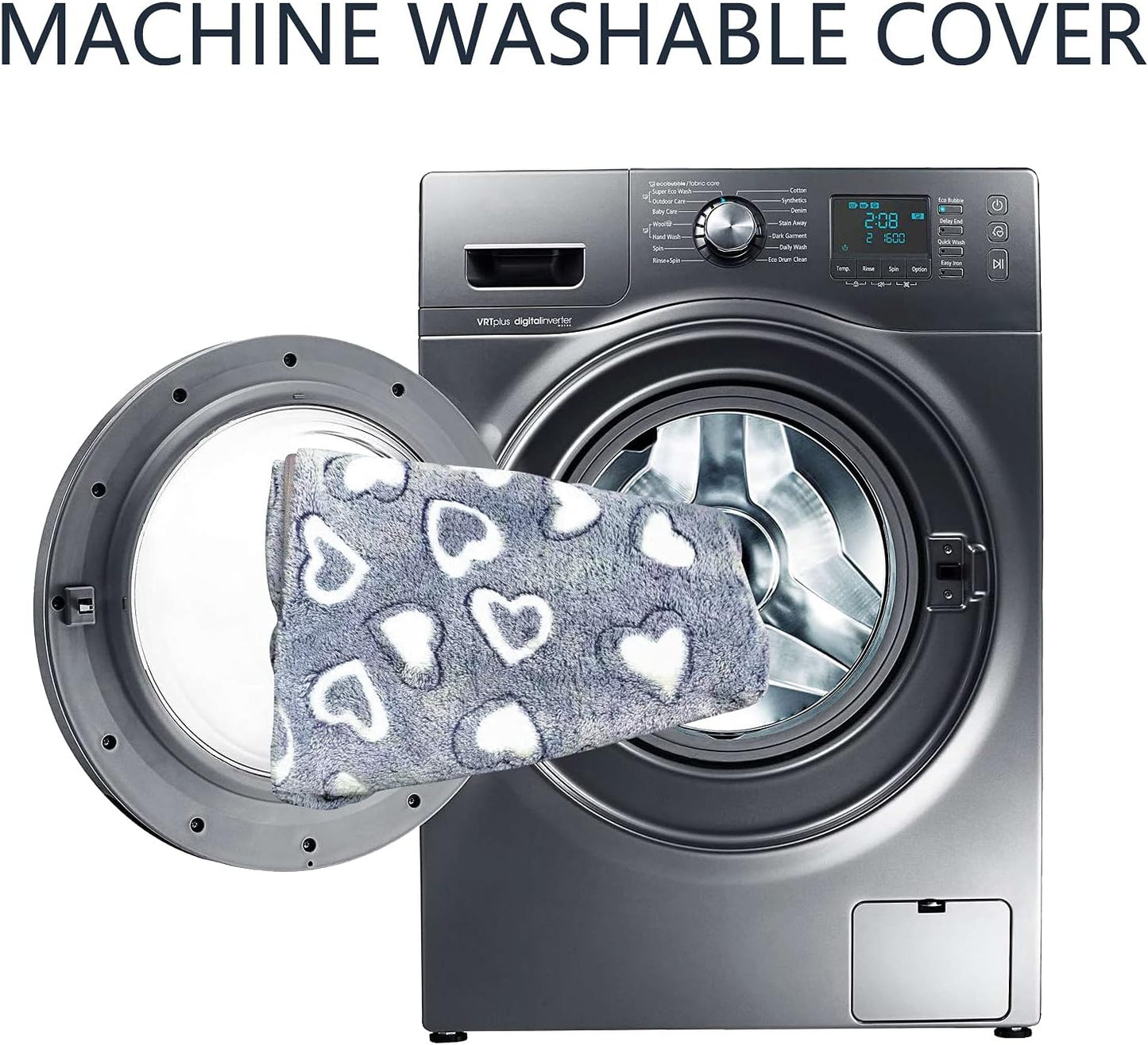 VANKEAN Reversible Cool and Warm Dog Bed Mat for Crates - Stylish Pad With Waterproof Inner Linings and Removable Machine Washable Cover, Firm Support for Small to XX-Large Dogs, Grey