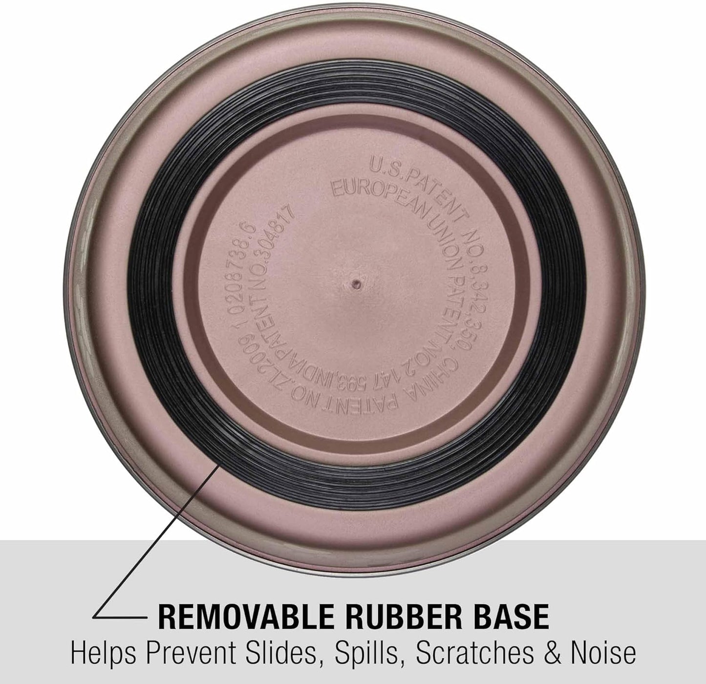 Loving Pets Bella Dog Bowls- Stainless Steel Dog & Cat Bowls - Spill Proof Dog Food Bowl, Cat Bowl, Puppy Essentials & Pet Supplies Great for Home & Travel (X-Large 65-100lbs, Grape)