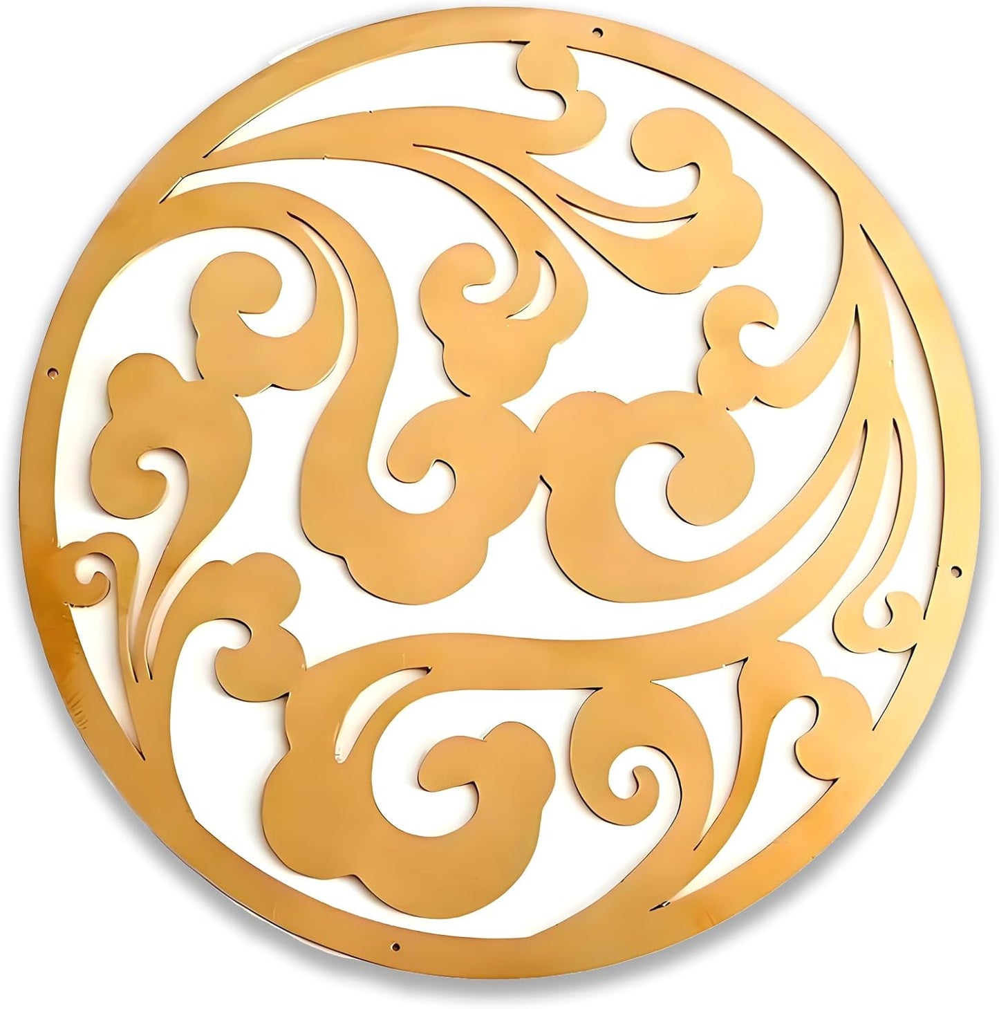 Copper Bird Bath Purification Disk, Water Wiggler for Bird Bath, Bird Bath Copper Disk, 1mm Reinforced 99% Pure Copper Cleaning Disk, Universal Fit for Outdoor Birdbaths, 4 Inch in Diameter (G)