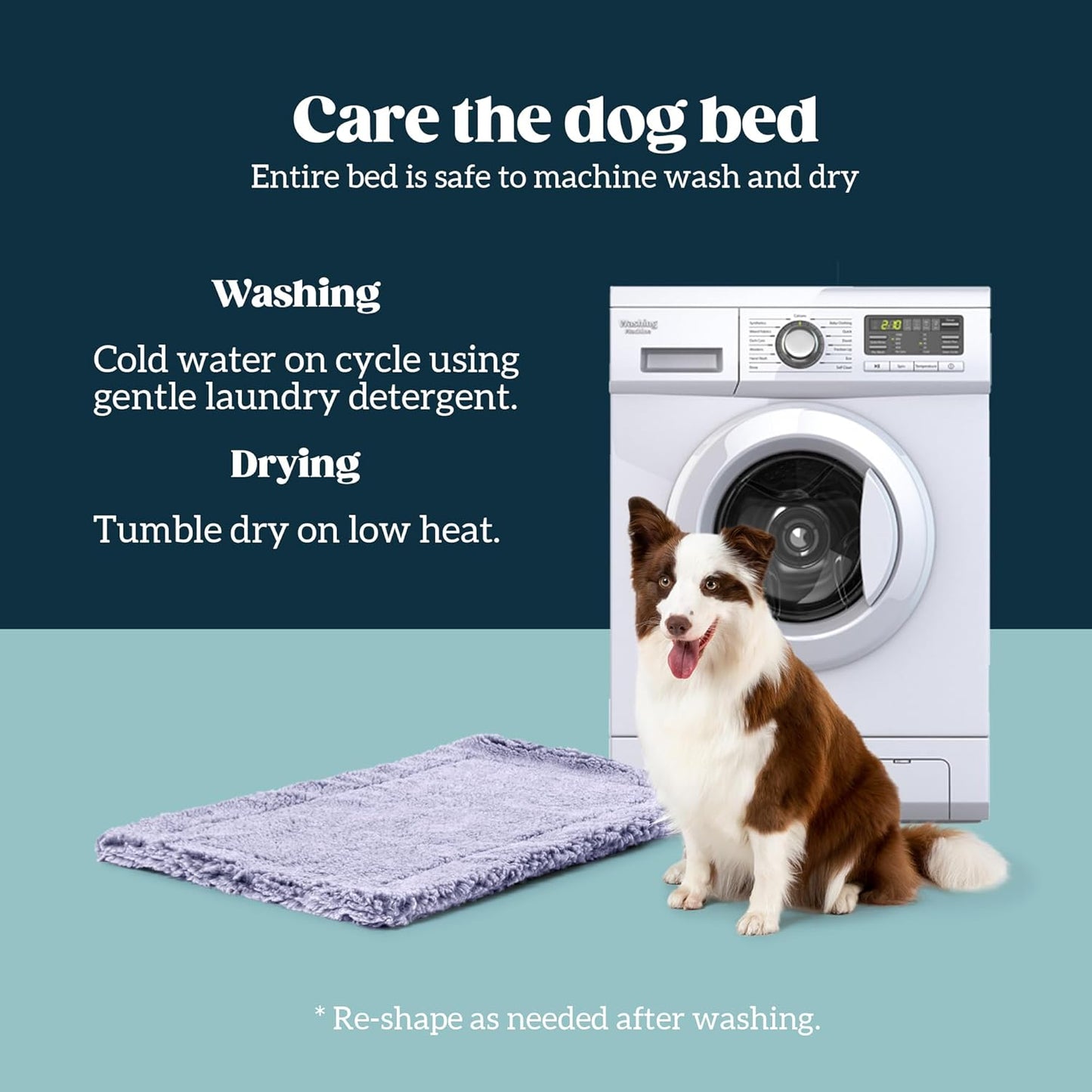 Stoutwool Indestructible Dog Bed - Fluffy Chew Proof Dog Crate Pad - Tough Kennel Pad for Aggressive Chewers - Ideal for Extra Small Breeds & Fits 22-Inch Crate - 21"x12", Jacaranda