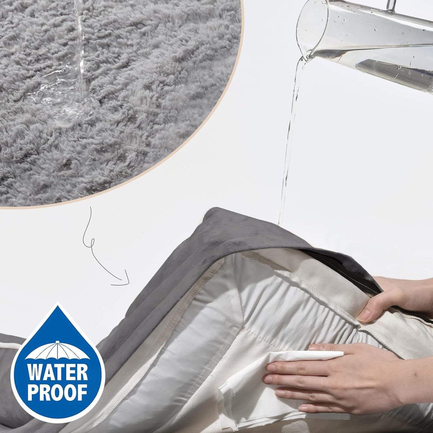 Comfort Expression Small Dog Beds Waterproof Cat Beds Orthopedic Foam Sofa Bed for Small Dogs Comfy Pet Bed with Washable Removable Cover & Non-Slip Bottom(XX-Small,Grey)