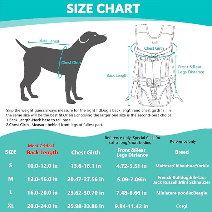 Lukovee Dog Backpack Carrier, Legs Out Easy-fit Dog Front Carrier for Small Medium Dogs, Adjustable Hands Free Dog Chest Carrier for Hiking Cycling (Pink,Medium)