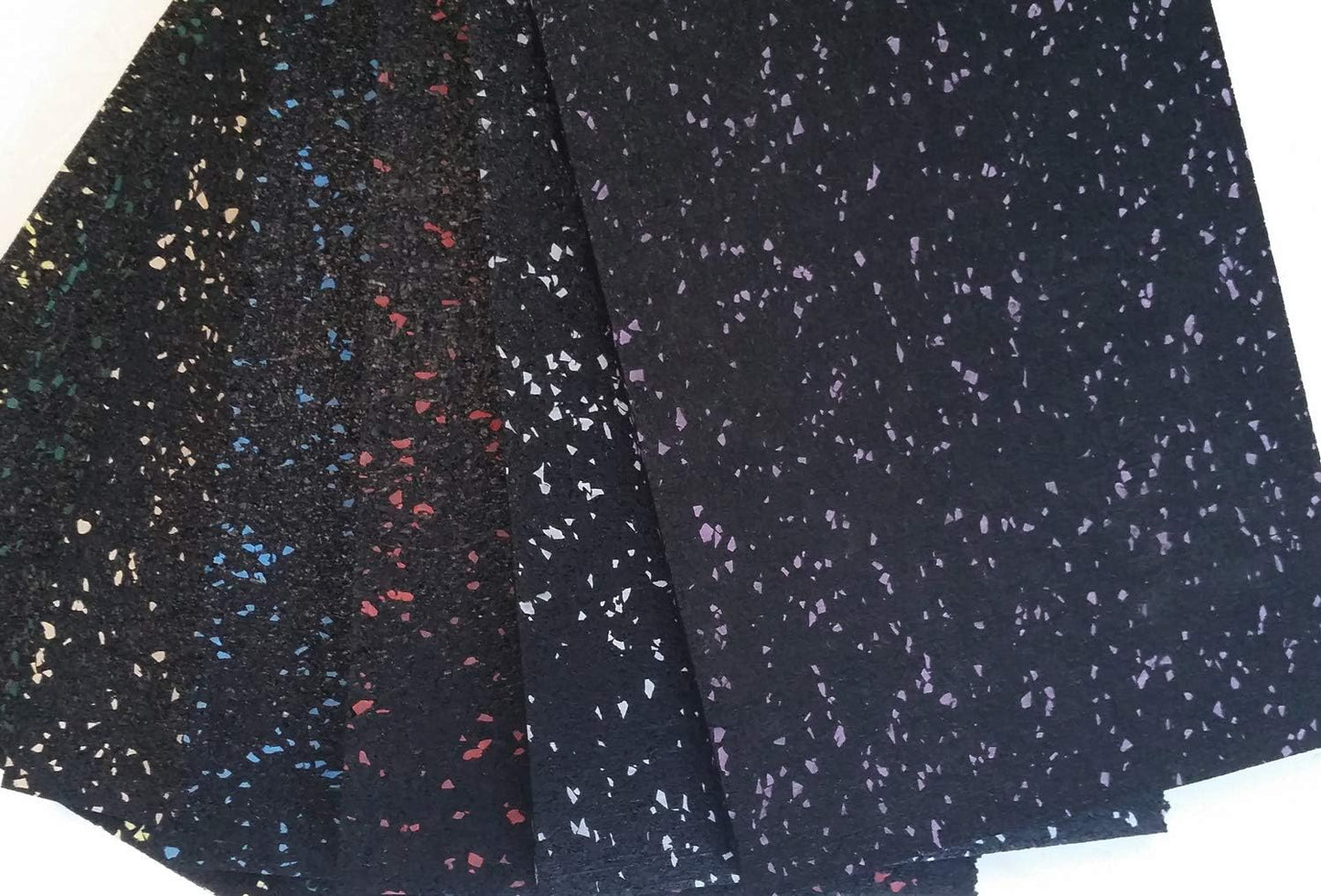 American Floor Mats 1/4in (7mm) Thick 10% Blue 4' x 19' Heavy Duty Rubber Rolls, Protective Exercise Mats, Home Gym Rubber Flooring