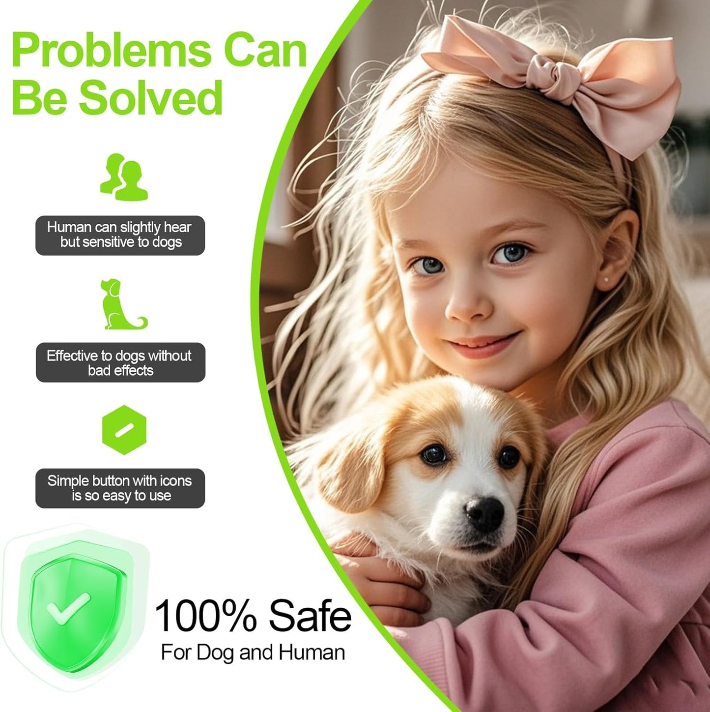 Dog Sonic Bark Deterrents Devices for Own or Neighbor's Dog, 3X Ultrasonic Anti Barking Device for Dogs Bark Deterrent Safe & Effective Stop Dog Barking Device with LED Flashlight Dogs Training Tools