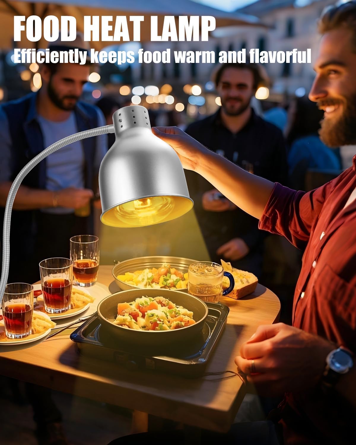 250W Heat Lamp Bulbs, 8000 Hours Rated, R40 Bathroom Shower Incandescent Light Bulb, Infrared Heating for Chickens, Reptiles, Pets, Food, E26 Base, 4 Pack