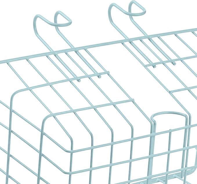 Retrospec Apollo-Lite Lift-Off Bike Basket - Detachable Steel Handlebar Basket with Carrying Handle for Commuting, Shopping & Beach Trips - 14.5in x 9.5in Weather-Resistant Biking Gear