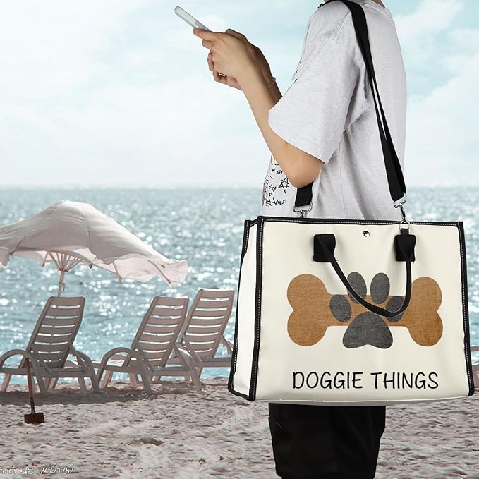 FOTAP Dog Owner Shopping Tote - Dog Park Bag and Doggie Gift