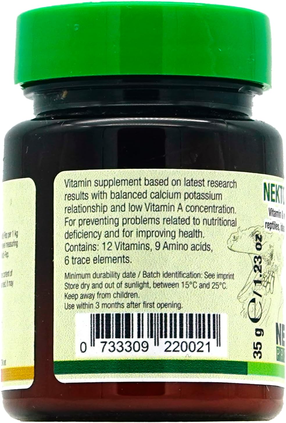 Nekton Multi-Rep Vitamins and Minerals for all Reptiles, 35gm,white