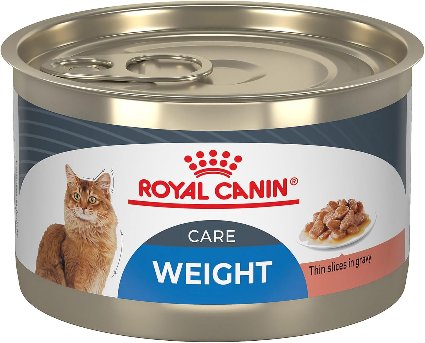 Royal Canin Feline Weight Care Thin Slices in Gravy Canned Adult Wet Cat Food, 5.1 oz can (24-Count)