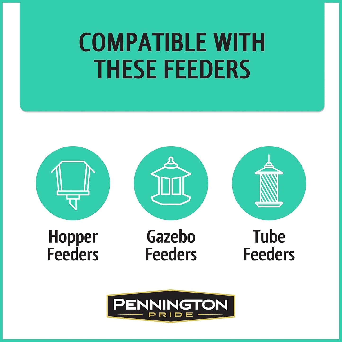 Pennington Pride Wild Finch Blend, Wild Bird Seed for Outside Feeders, Special Mix for a Variety of Musical & Colorful Birds, Great to Feed Year-Round, 10-lb. Bag