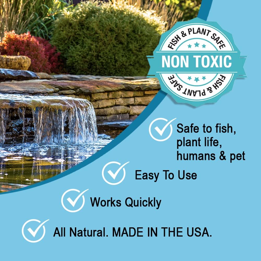 MICROBE-LIFT OPCXL Oxy Pond Cleaner Treatment for Ponds, Fountains, and Water Gardens, Deep Cleans Light to Heavy Debris on Rocks, Waterfalls, and Planters, 45 Pounds