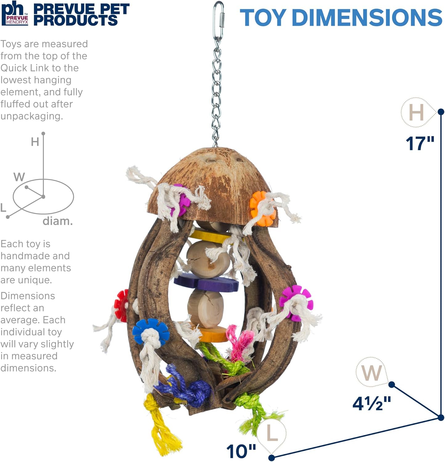 Prevue Pet Products 60062671: Jellyfish Bird Toy