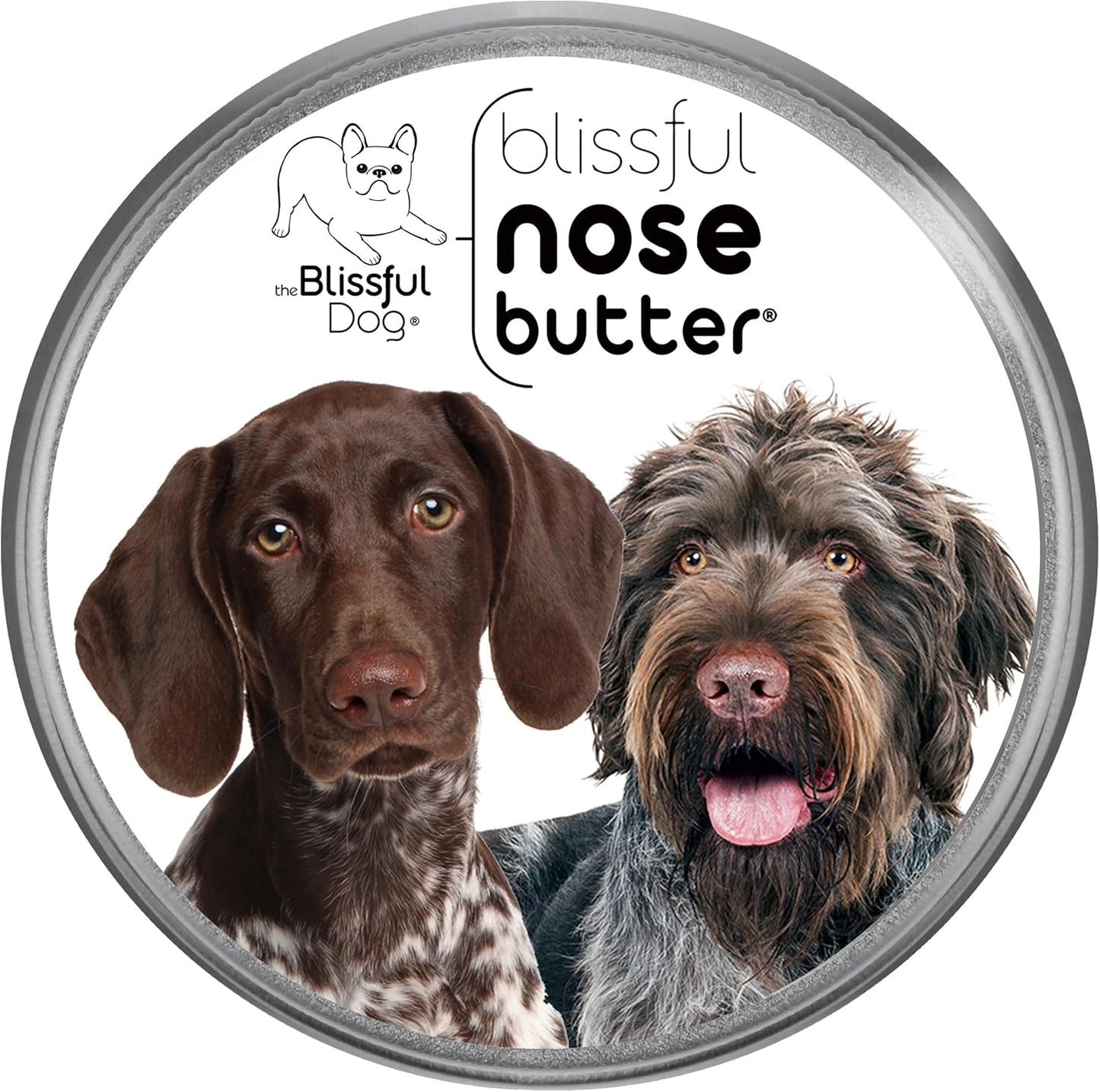 The Blissful Dog German Shorthaired Pointer Nose Butter for Dry, Cracked Skin, Lick-Safe Dog Nose Balm with Moisturizing Shea Butter, Almond, Olive, and Essential Oils, Pet Supplies, Uncented, 1 oz.