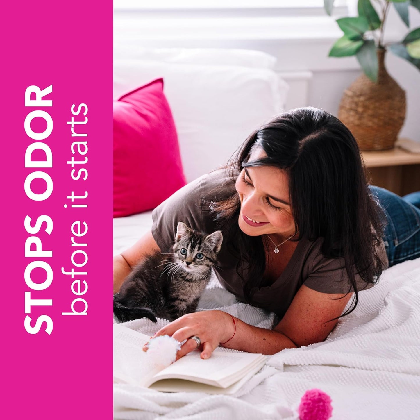 ökocat Super Soft Wood Clumping Cat Litter, Unscented, 15.8 pounds - Natural Ingredients, Stops Odor, Clumps Solid, 99% Dust Free, Great for All Cats, Sensitive Paws, Kittens