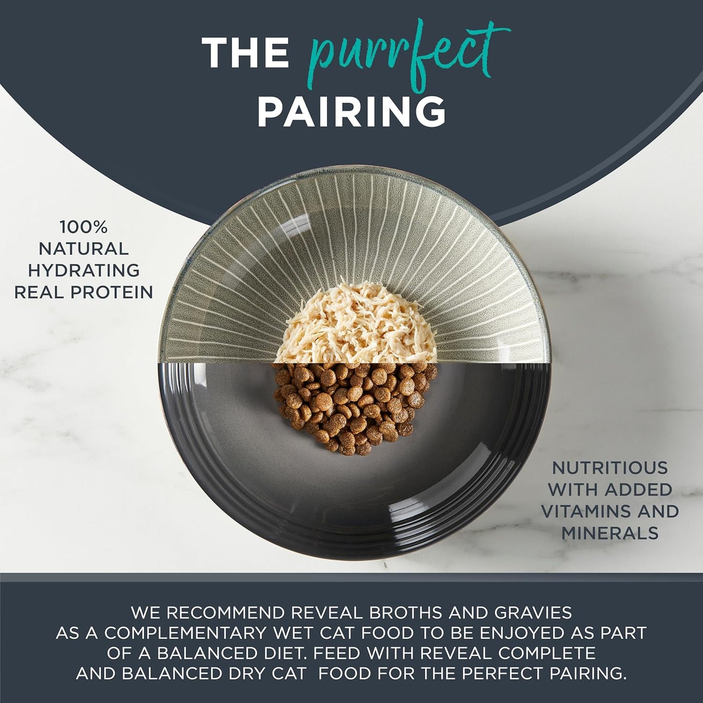 Reveal Natural Wet Cat Food, 24 Count, Grain Free, Limited Ingredient Canned Food for Cats, Ocean Fish in Broth, 2.47 oz Cans