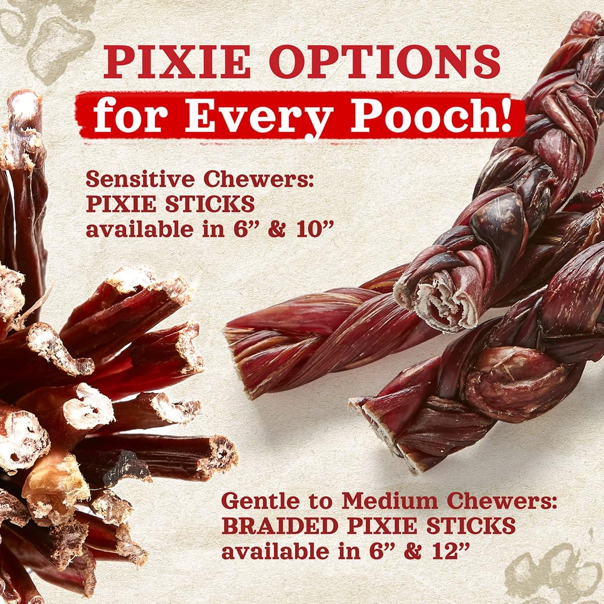 Natural Farm Bully Sticks (6 Inch, 30 Pack), Thin Pizzle Pixie Beef Treats, Grain-Free, High Protein, Best Rawhide Alternative for Small, Puppies or Senior Dogs