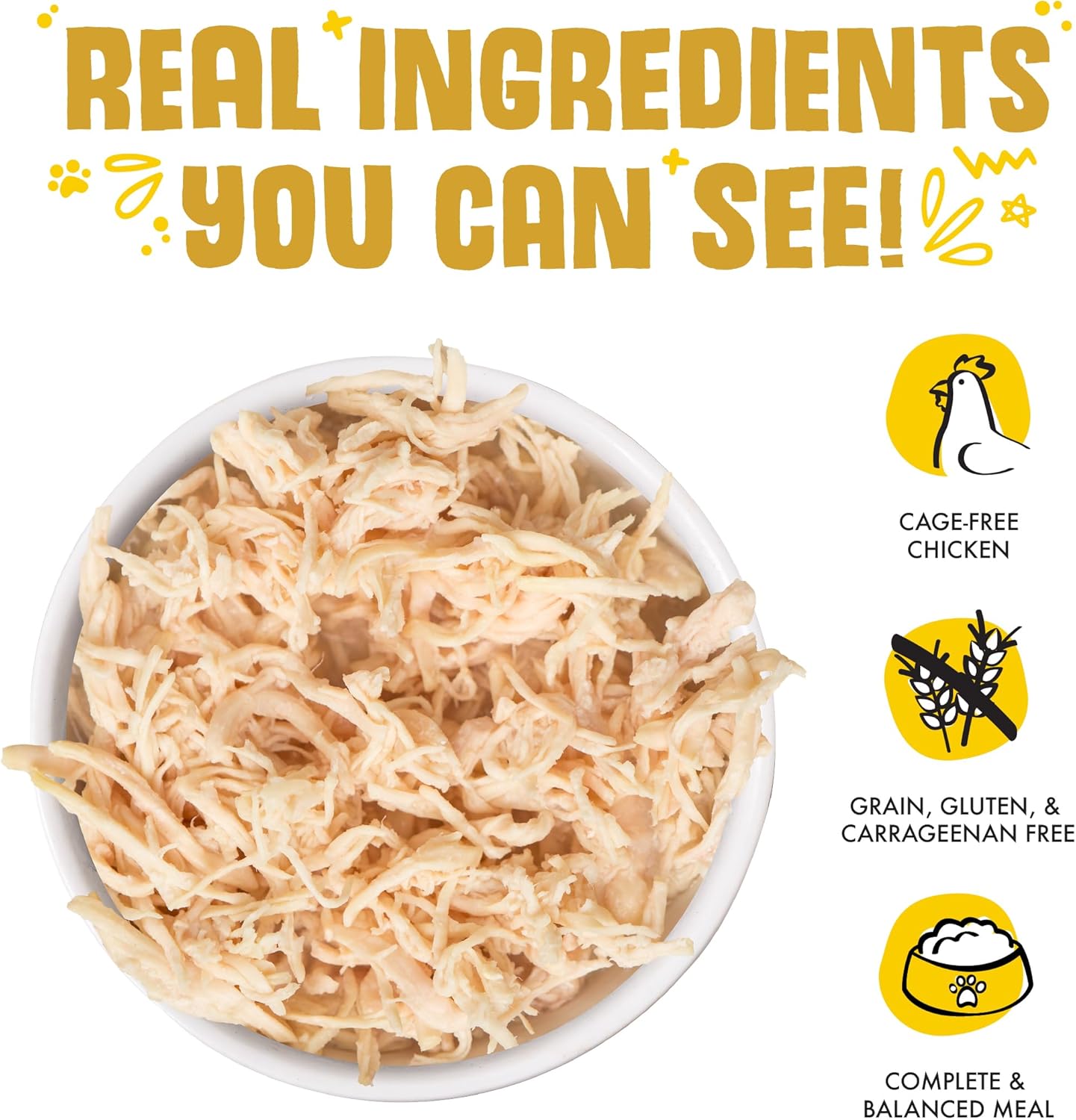 Weruva Classic Cat Food, Paw Lickin’ Chicken with Chicken Breast in Gravy, 5.5oz Can (Pack of 24)