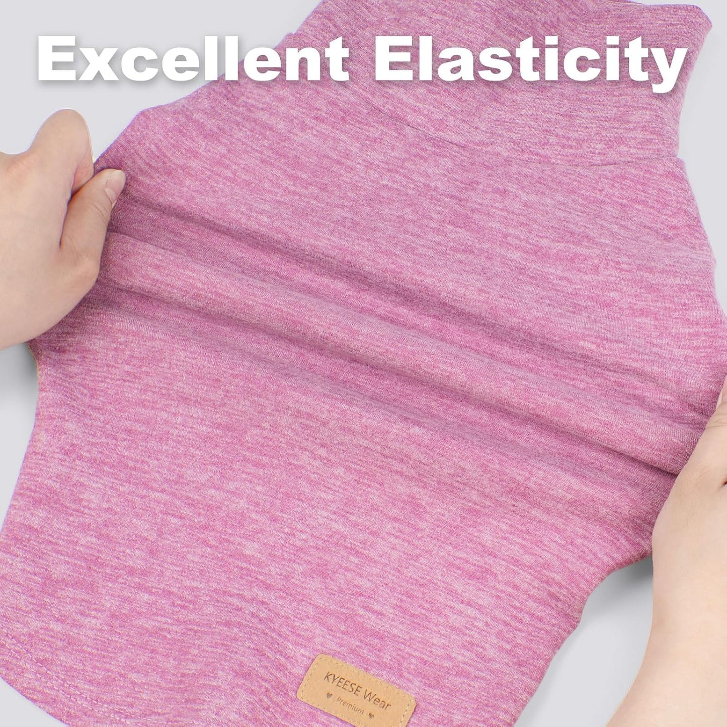 KYEESE 2Pack Dog Sweater Stretchy Large Pets Sweater Turtleneck Dogs Clothes Warm Pet Coats Soft Dog Sweaters for Medium Dogs Boy Pullover Pet Sweatshirt