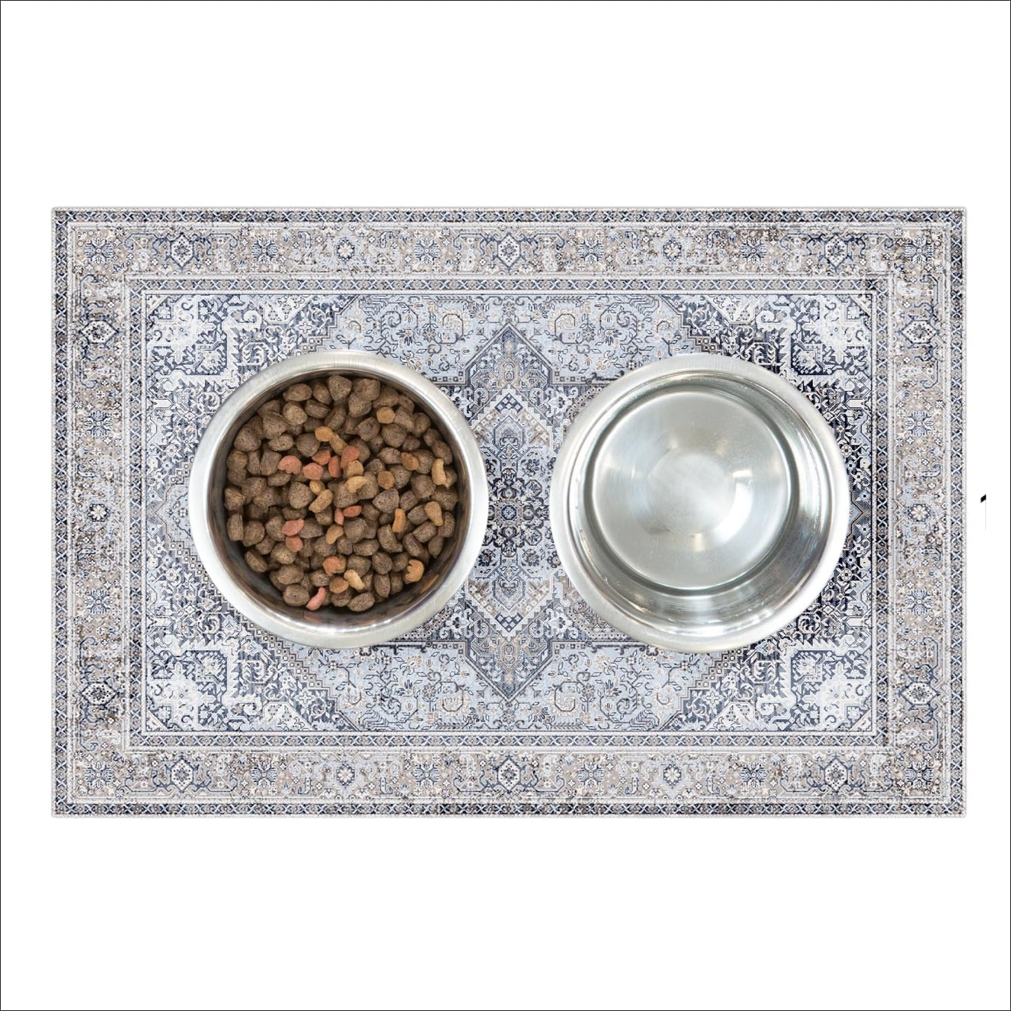 LOVEWAG Washable Dog Pee Pads, 24" x 16", Waterproof, Non-Slip, Super Absorbent, Reusable Machine-Washable, 2-Pack (Silvered Blue)