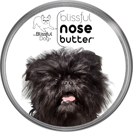 The Blissful Dog Affenpinscher Nose Butter for Dry, Cracked Skin, Lick-Safe Dog Nose Balm with Moisturizing Shea Butter, Almond, Olive, and Essential Oils, Pet Supplies, Uncented, 4 oz.